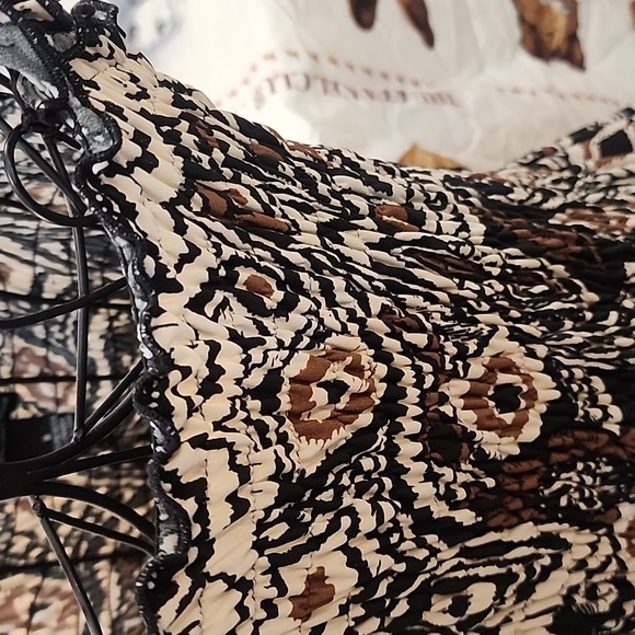 New Directions Abstract Sleeveless Top Women's Sz 8 51" L - Picture 7 of 9